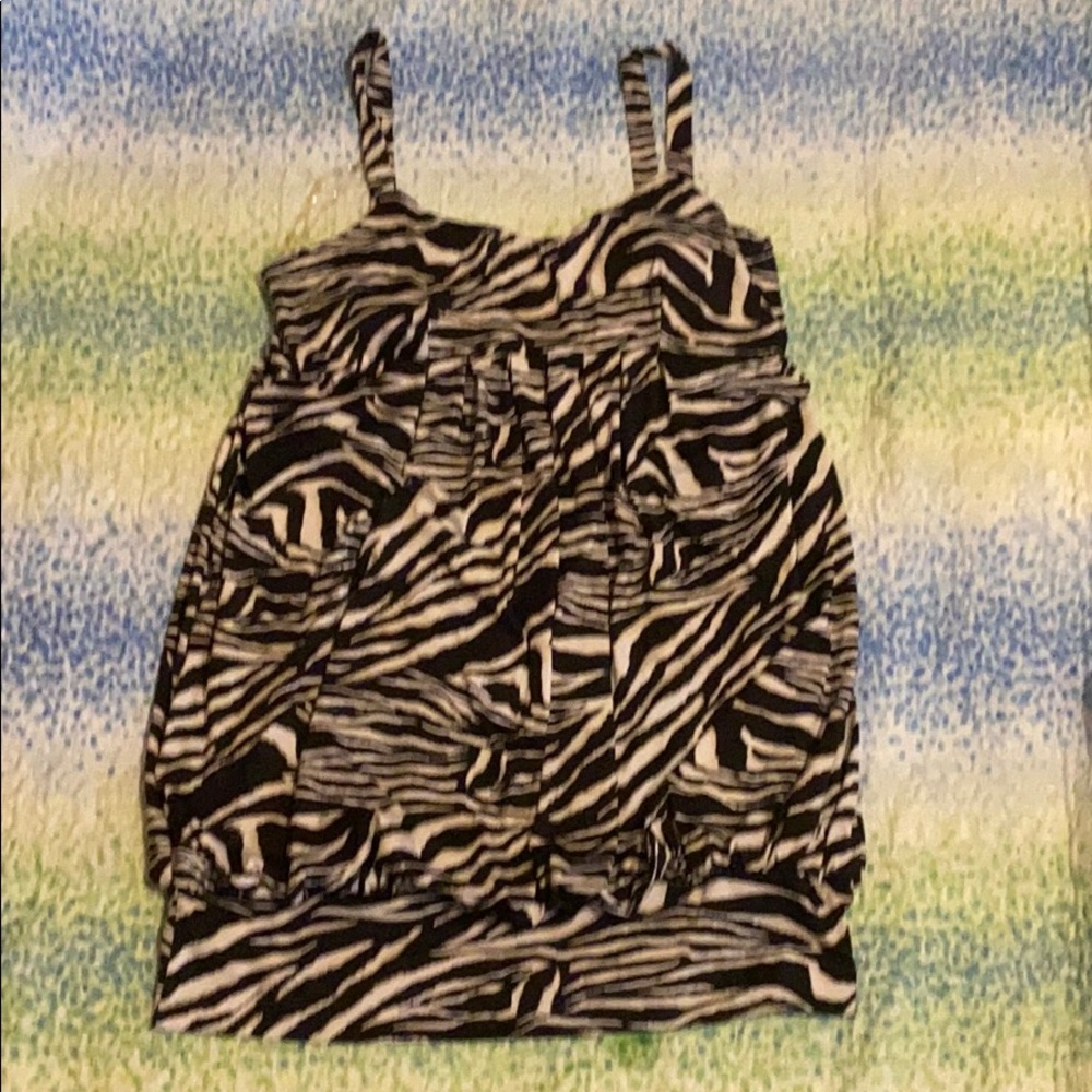Zebra print dress